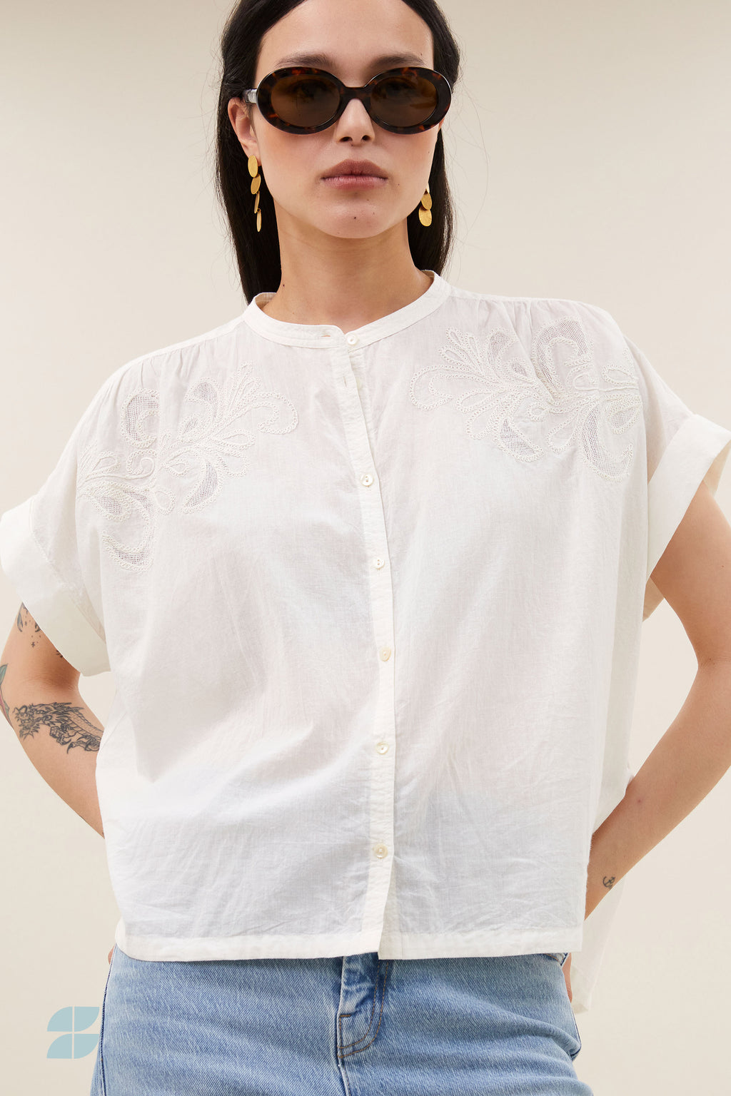 By Bar ally blouse | off white