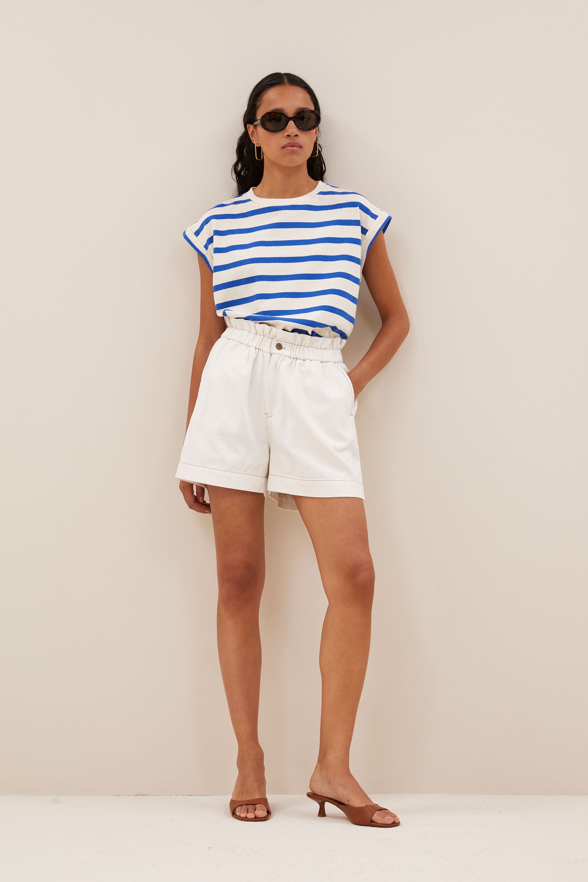 By Bar leon twill short | cloud white