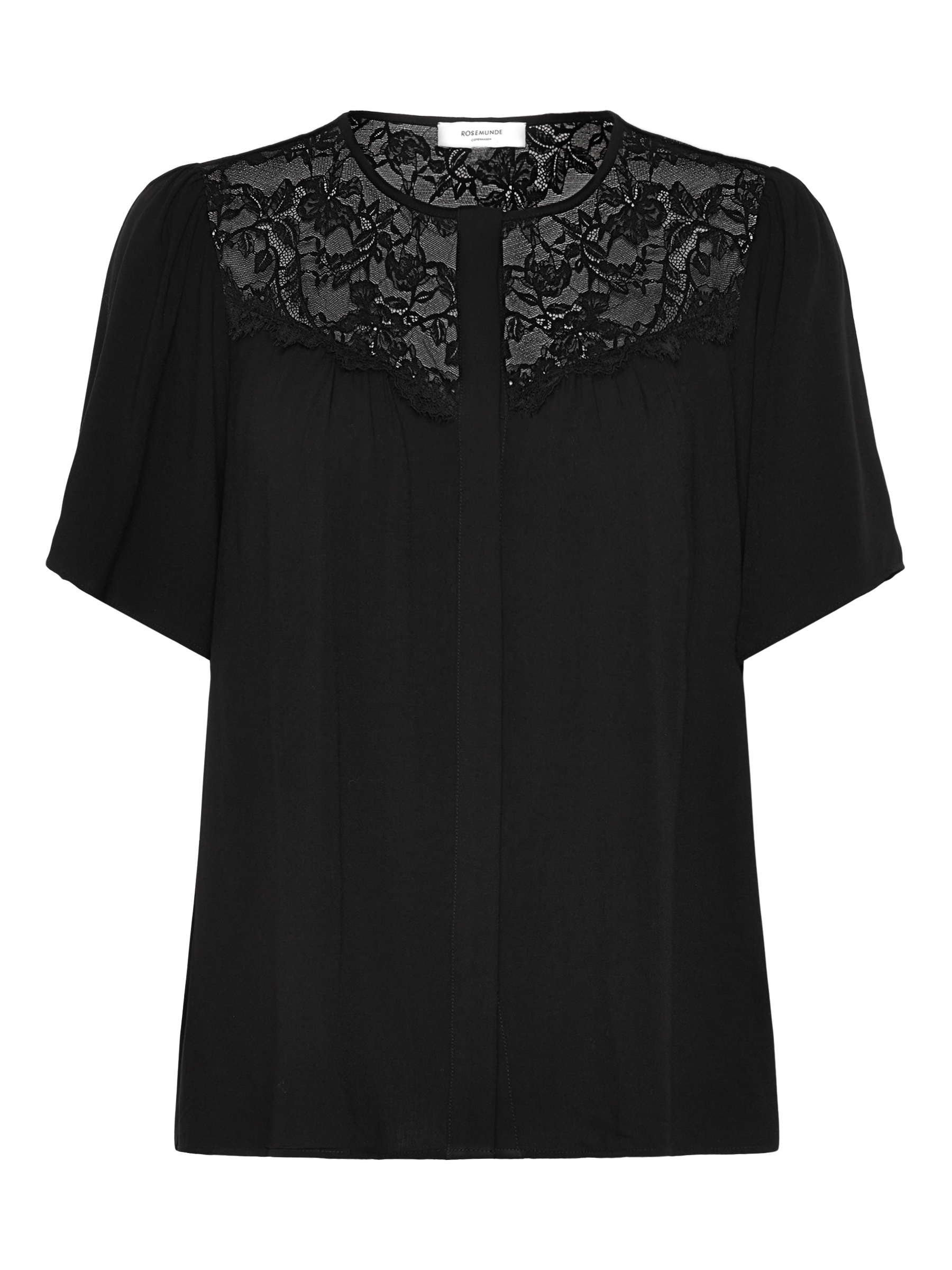 Rosemunde RWElif SS Lace Blouse 010 black