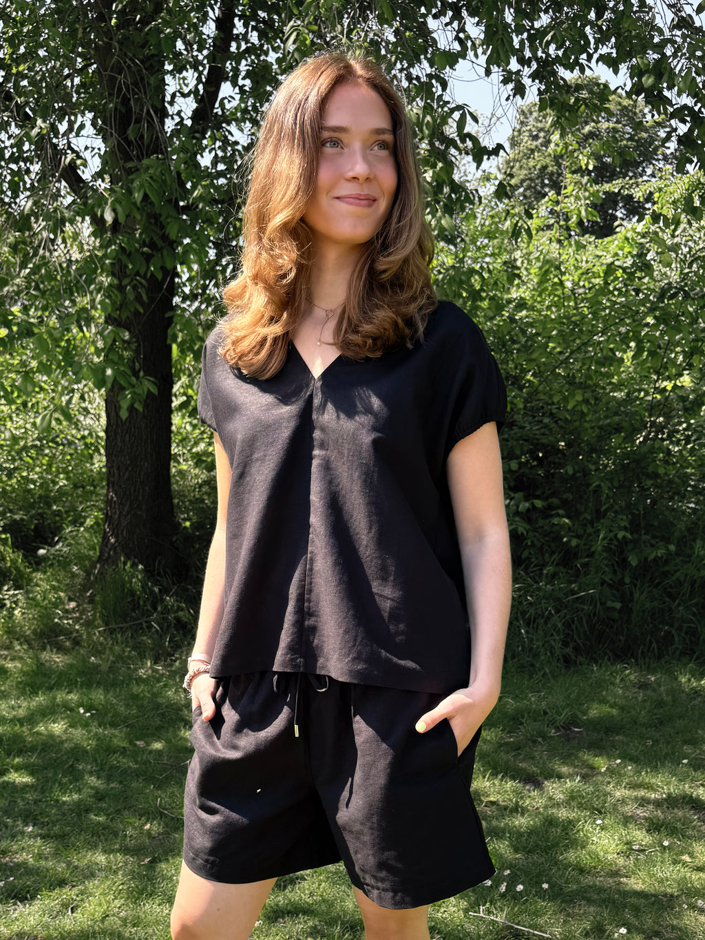 Rosemunde RWEsther Linen Shorts 010 black