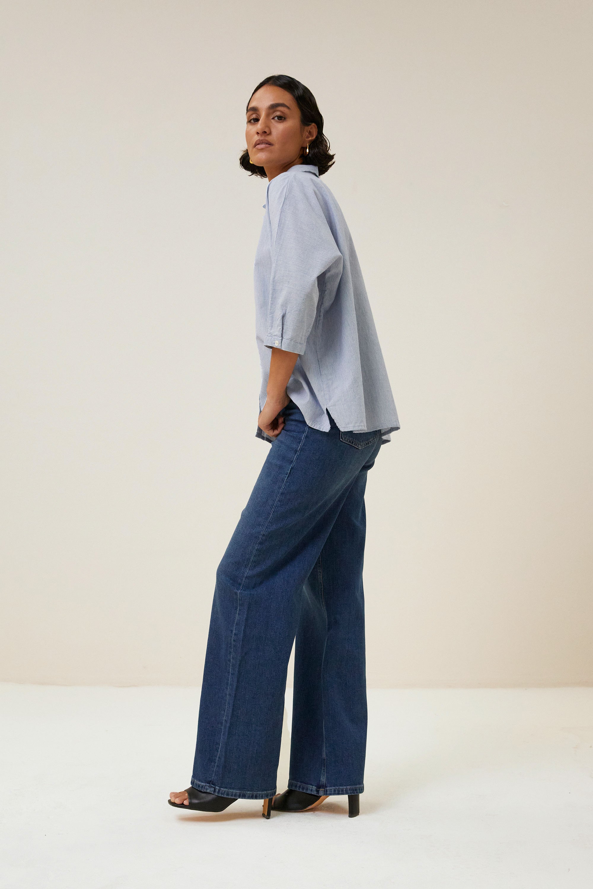 By Bar norel pin stripe blouse