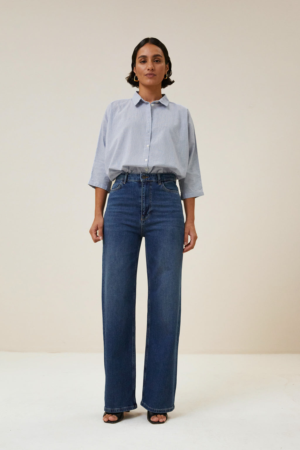 By Bar norel pin stripe blouse