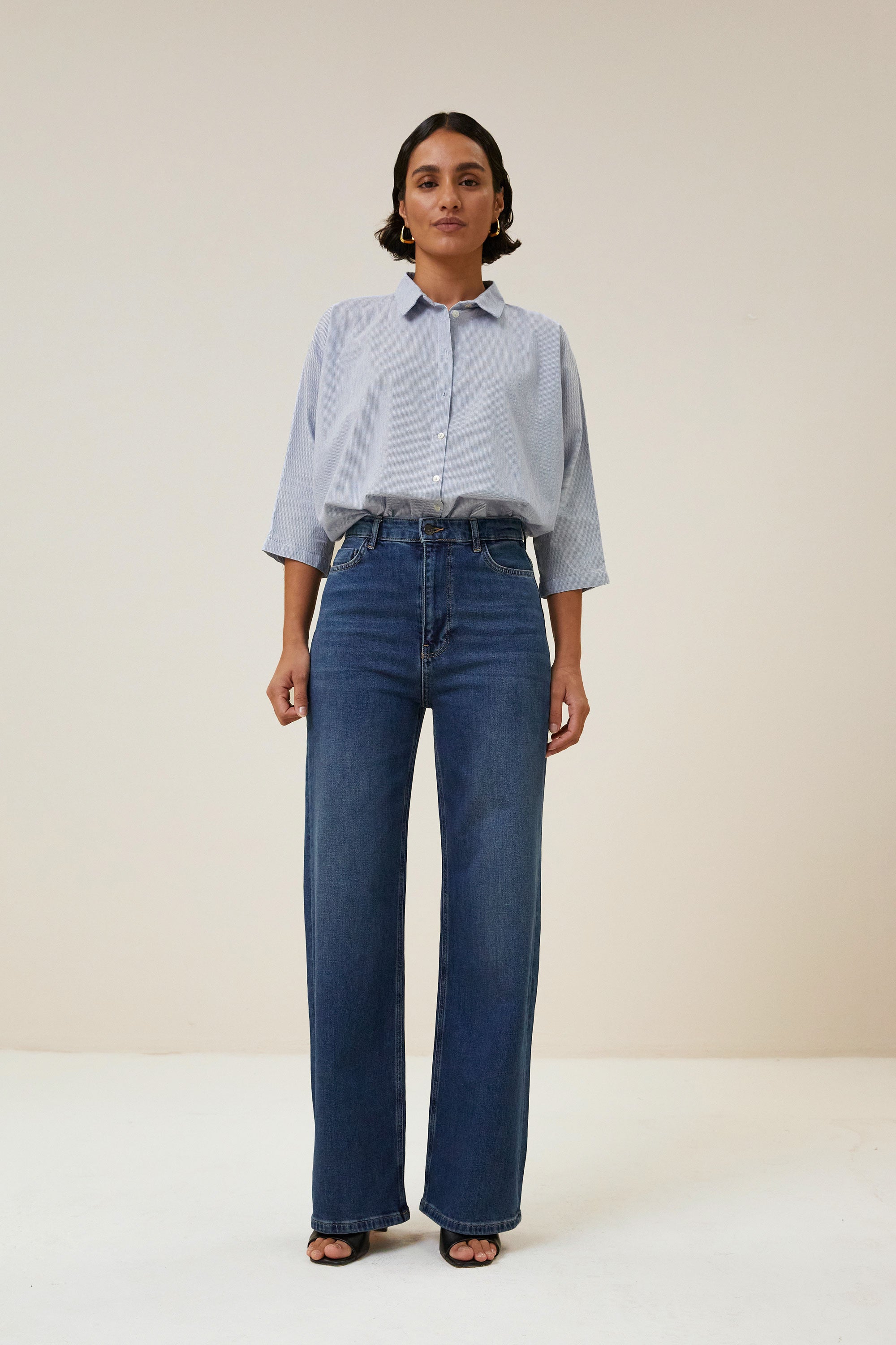 By Bar norel pin stripe blouse