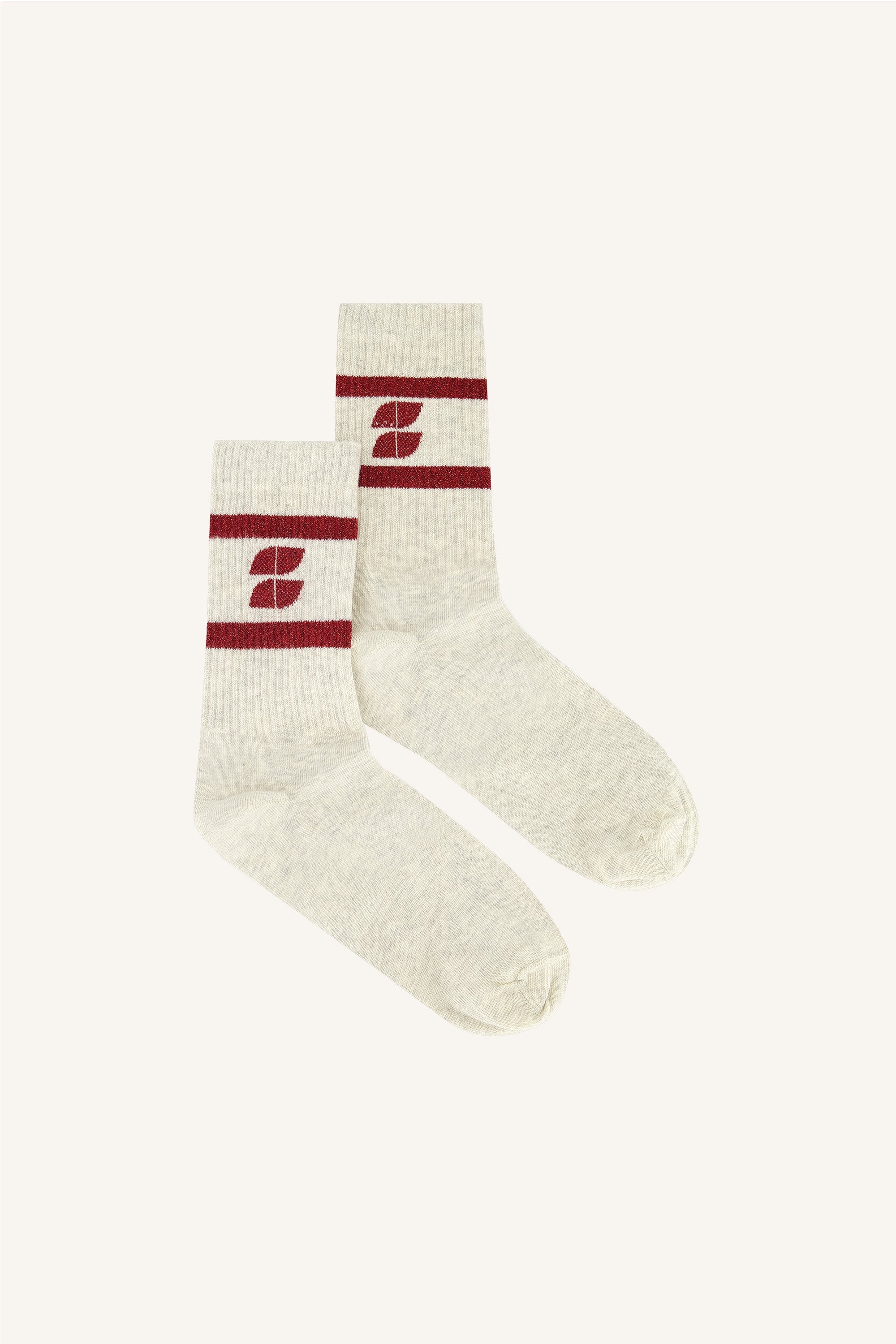 By Bar logo sparkle grey socks 325 wine