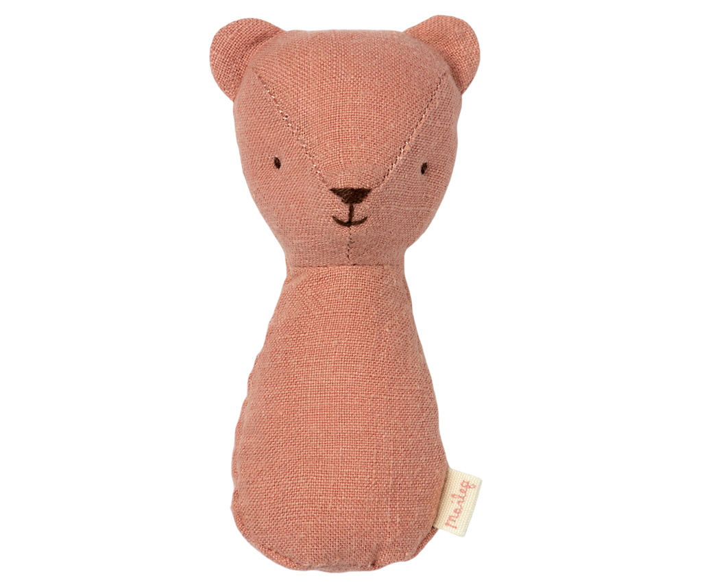 Maileg Teddy rattle - Old rose