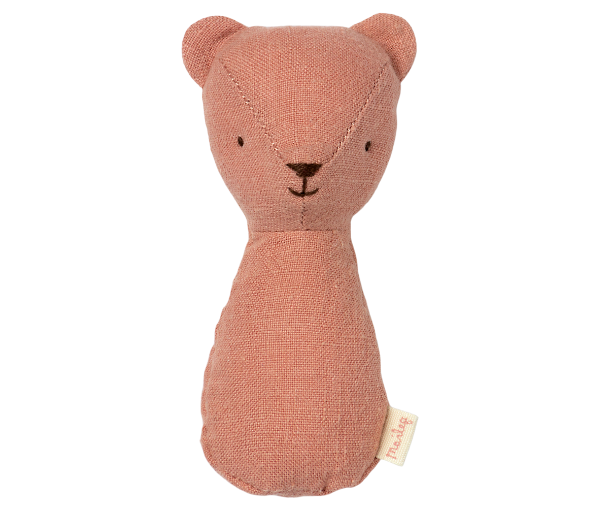 Maileg Teddy rattle - Old rose