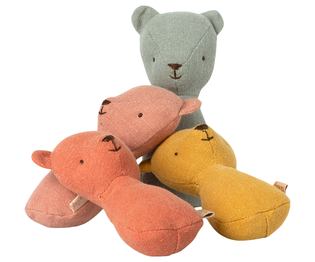 Maileg Teddy rattle - Old rose
