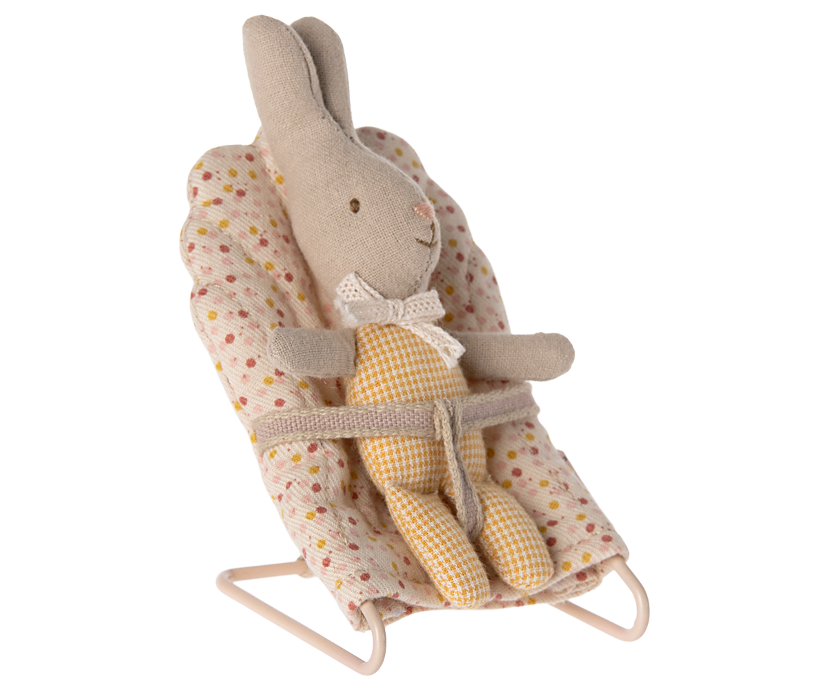 Maileg Rabbit, My - Yellow check