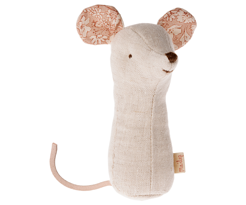 Maileg Lullaby friends, Mouse rattle - Nature