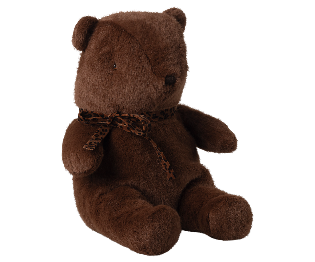 Maileg Teddy bear plush, Medium - Dark chocolate