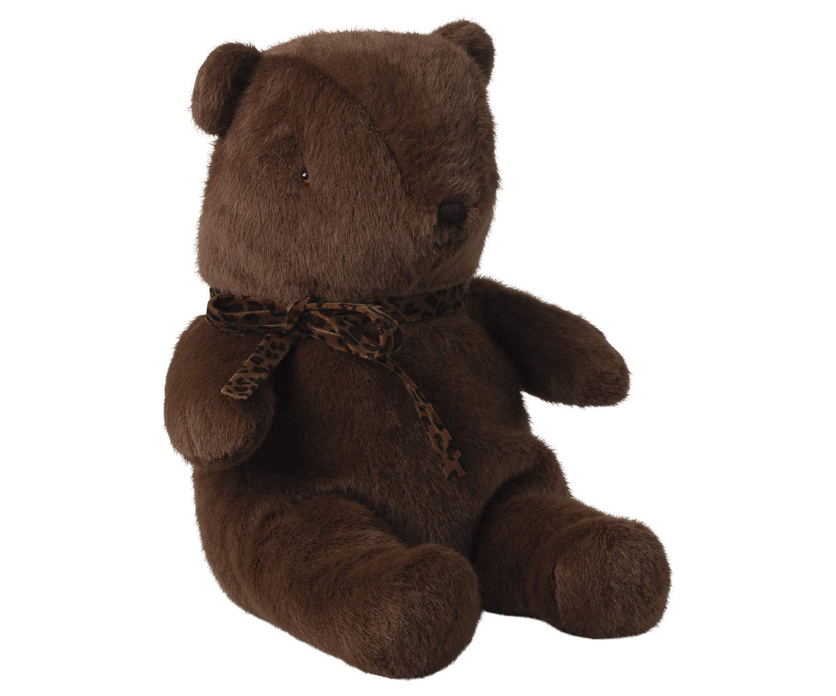 Maileg Teddy bear plush, Medium - Dark chocolate