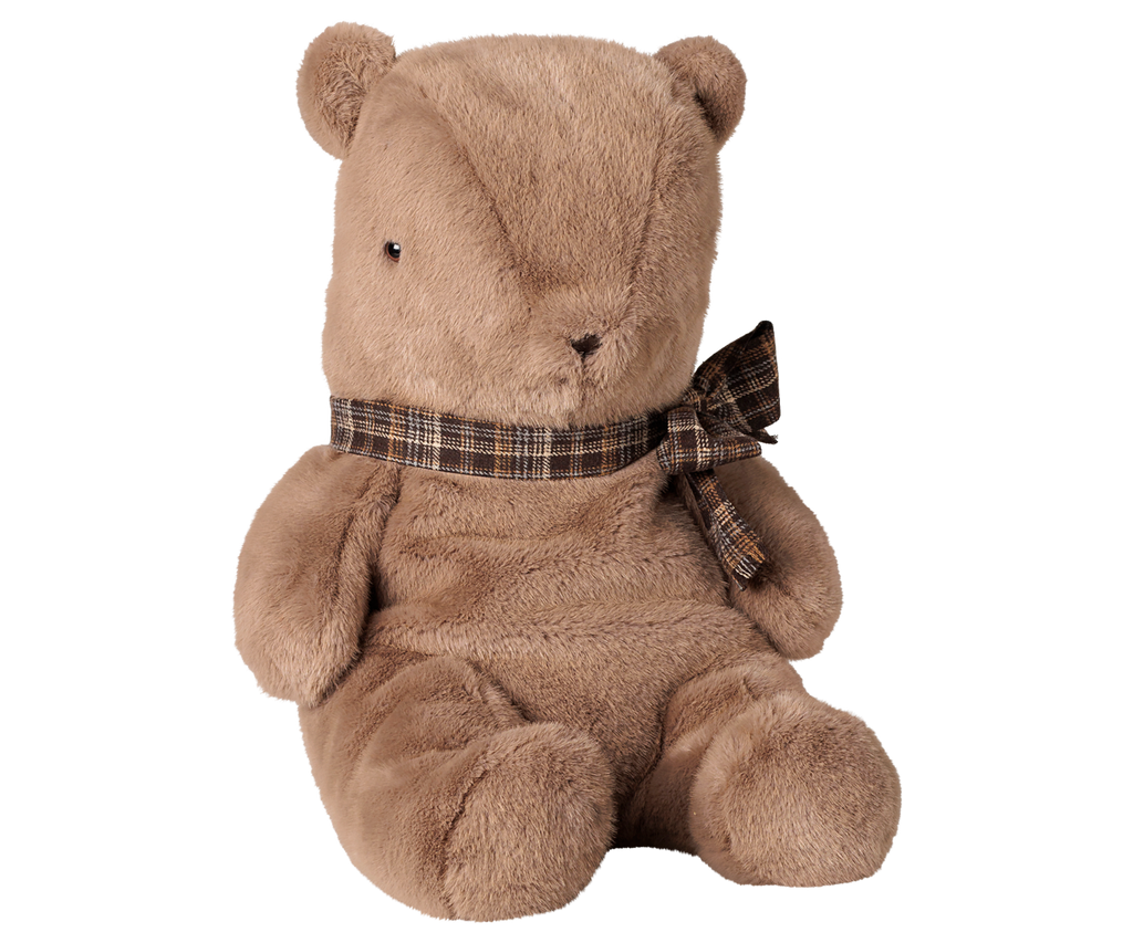 Maileg Teddy bear plush, Large - Dark mushroom
