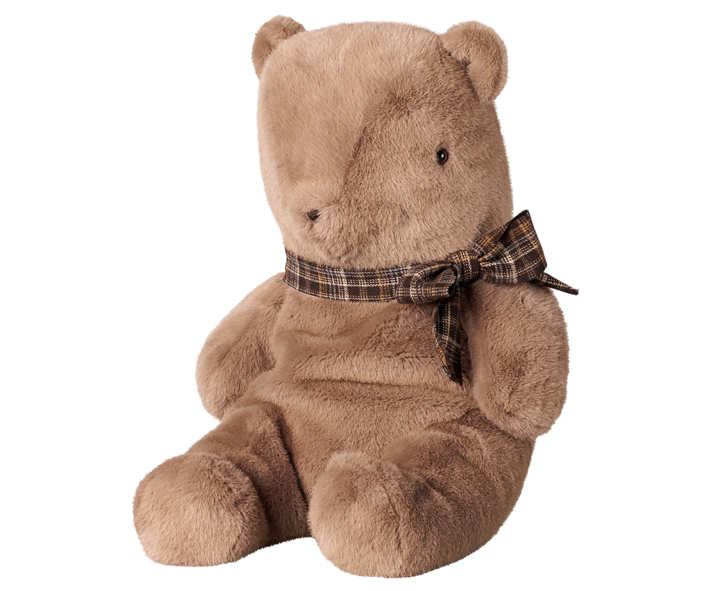 Maileg Teddy bear plush, Large - Dark mushroom