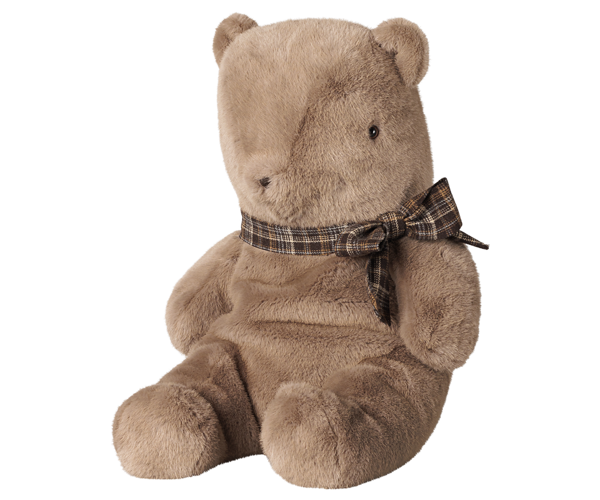Maileg Teddy bear plush, Large - Dark mushroom