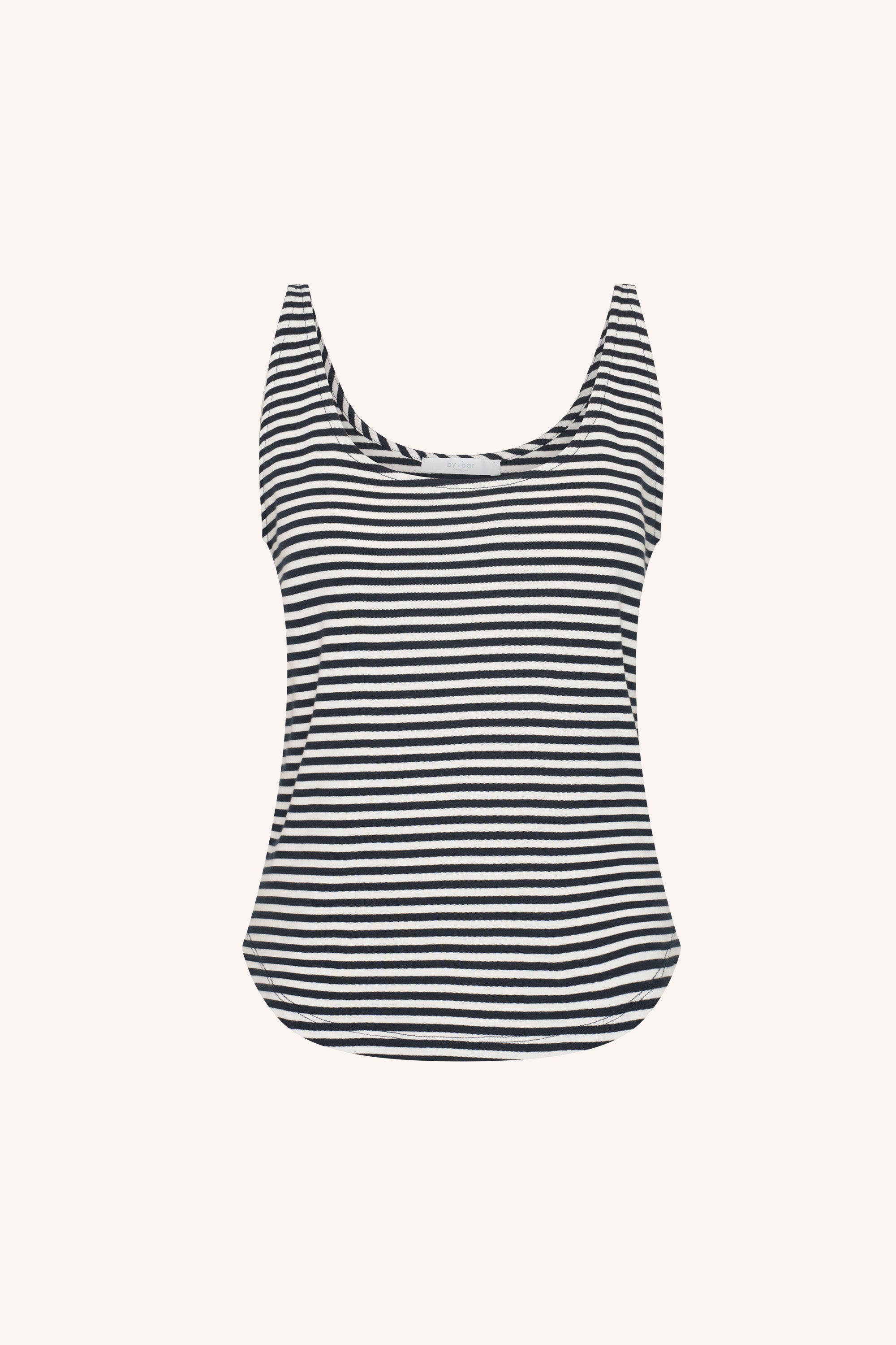 By Bar kid stripe singlet | midnight stripe