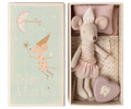 Maileg Tooth fairy mouse, Little sister in matchbox