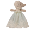Maileg Baby mouse in gown - Mint
