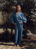 Rosemunde RWDallas MW Trousers 058 medium denim blue