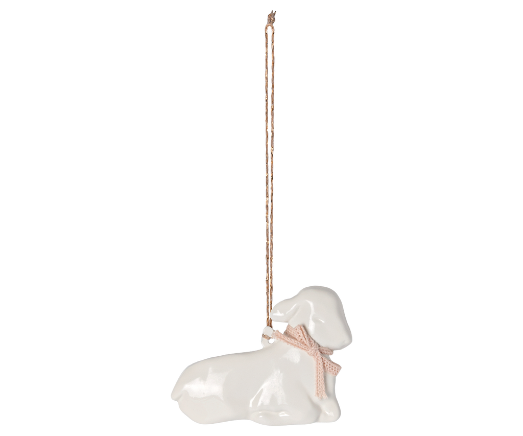Maileg Metal ornament, Lamb - Powder