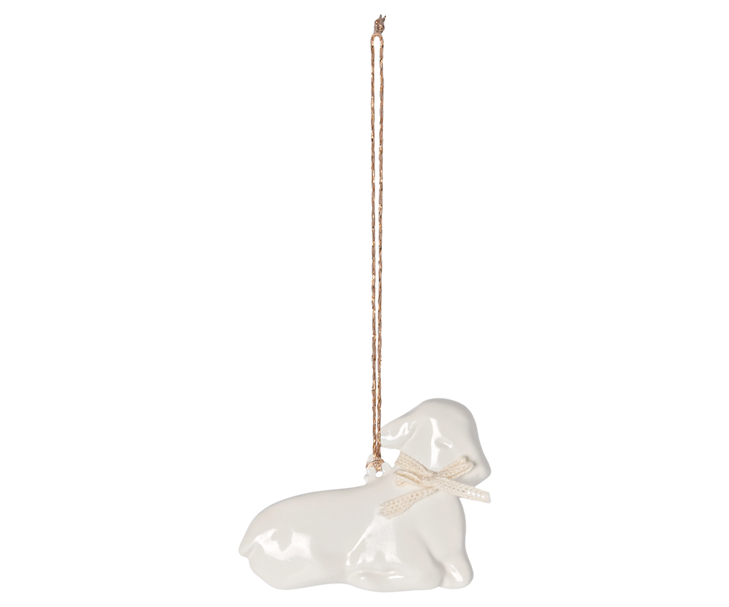 Maileg Metal ornament, Lamb - Off white