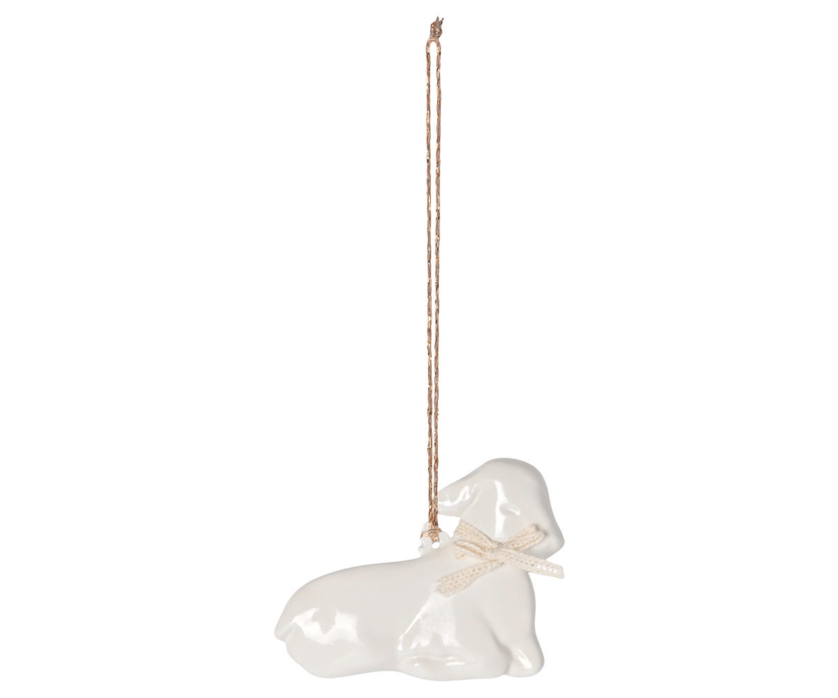 Maileg Metal ornament, Lamb - Off white