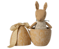 Maileg Easter egg with micro rabbit, Small - Cream yellow