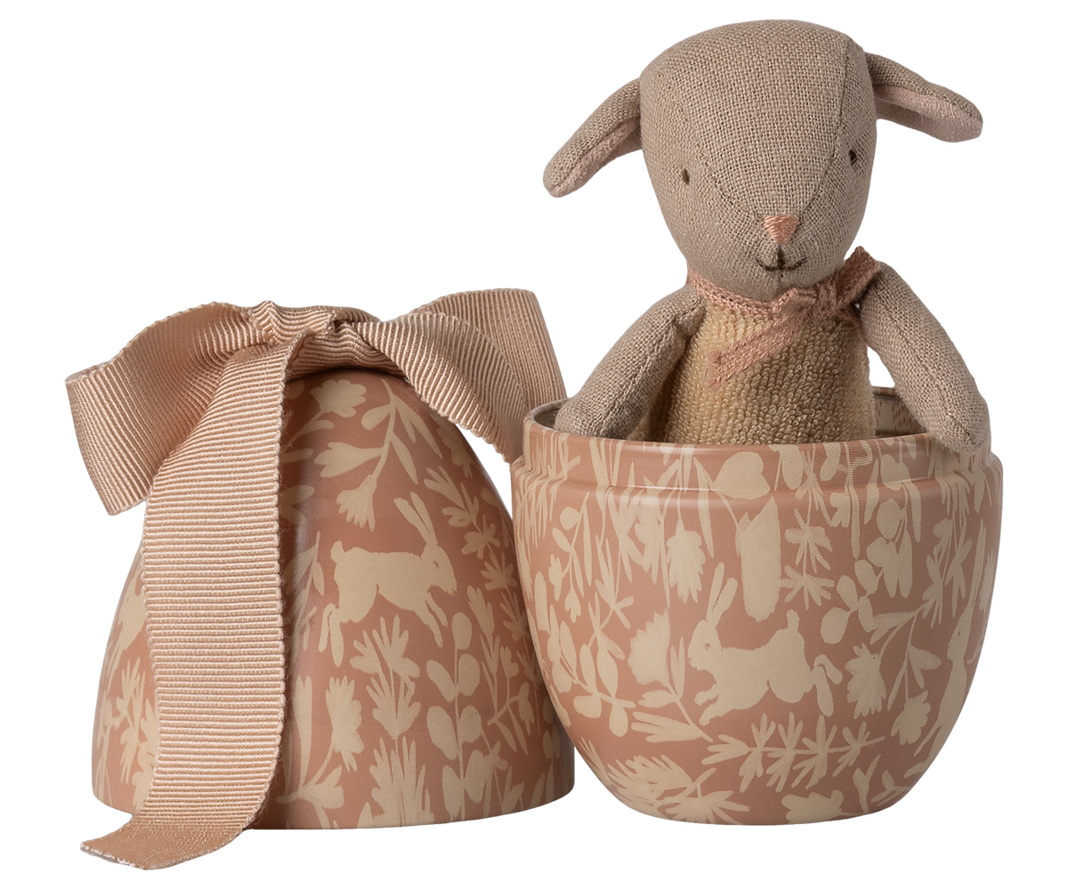 Maileg Easter egg with micro lamb, Small - Powder