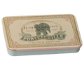 Maileg Metal box w. sliding lid - Jumbo coins - Blue