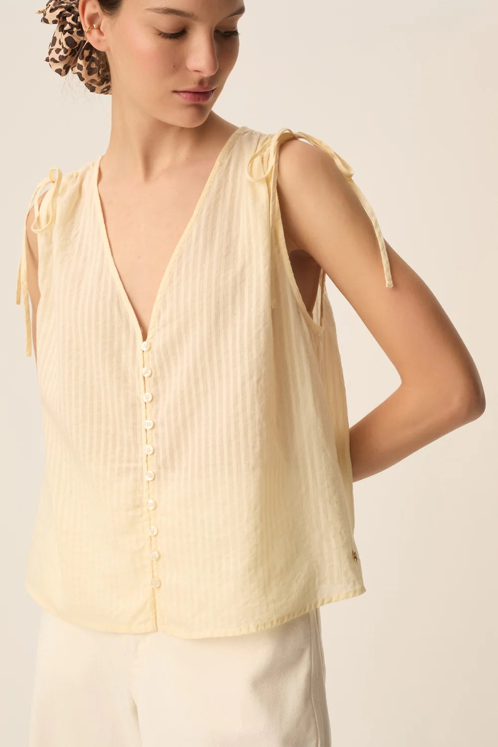 Des Petits Hauts Top Santas Shell
