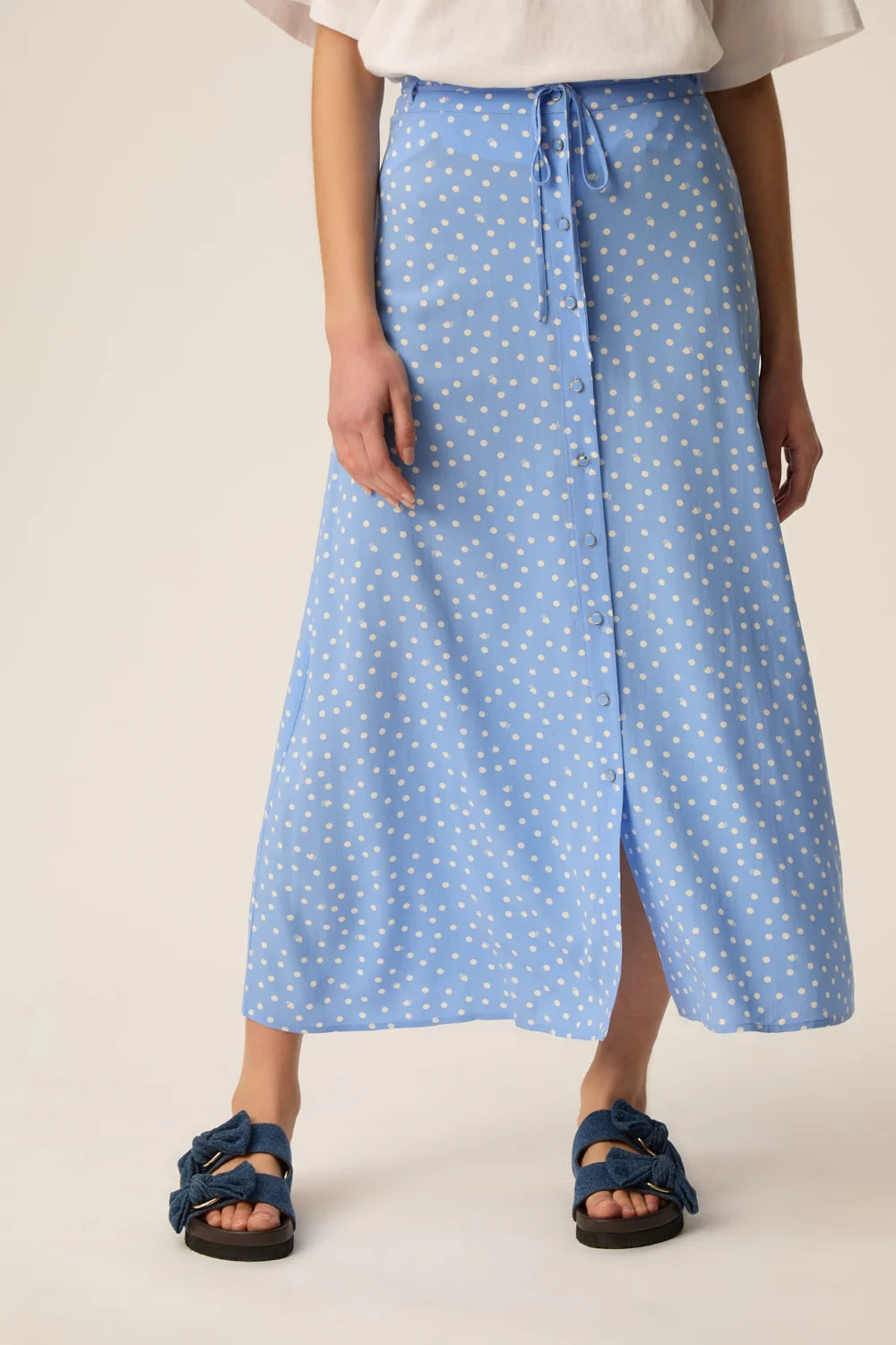 Des Petits Hauts Skirt Elizetta Dots Ciel