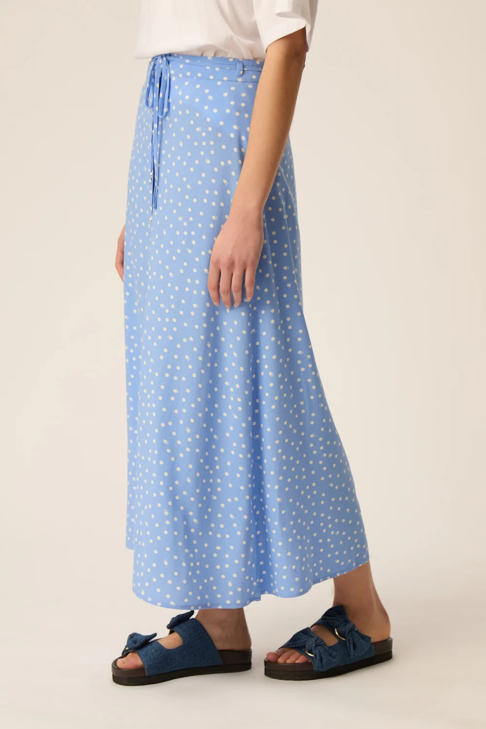 Des Petits Hauts Skirt Elizetta Dots Ciel