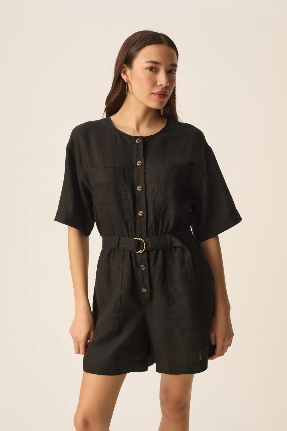 Des Petits Hauts Combi short Esther Noir