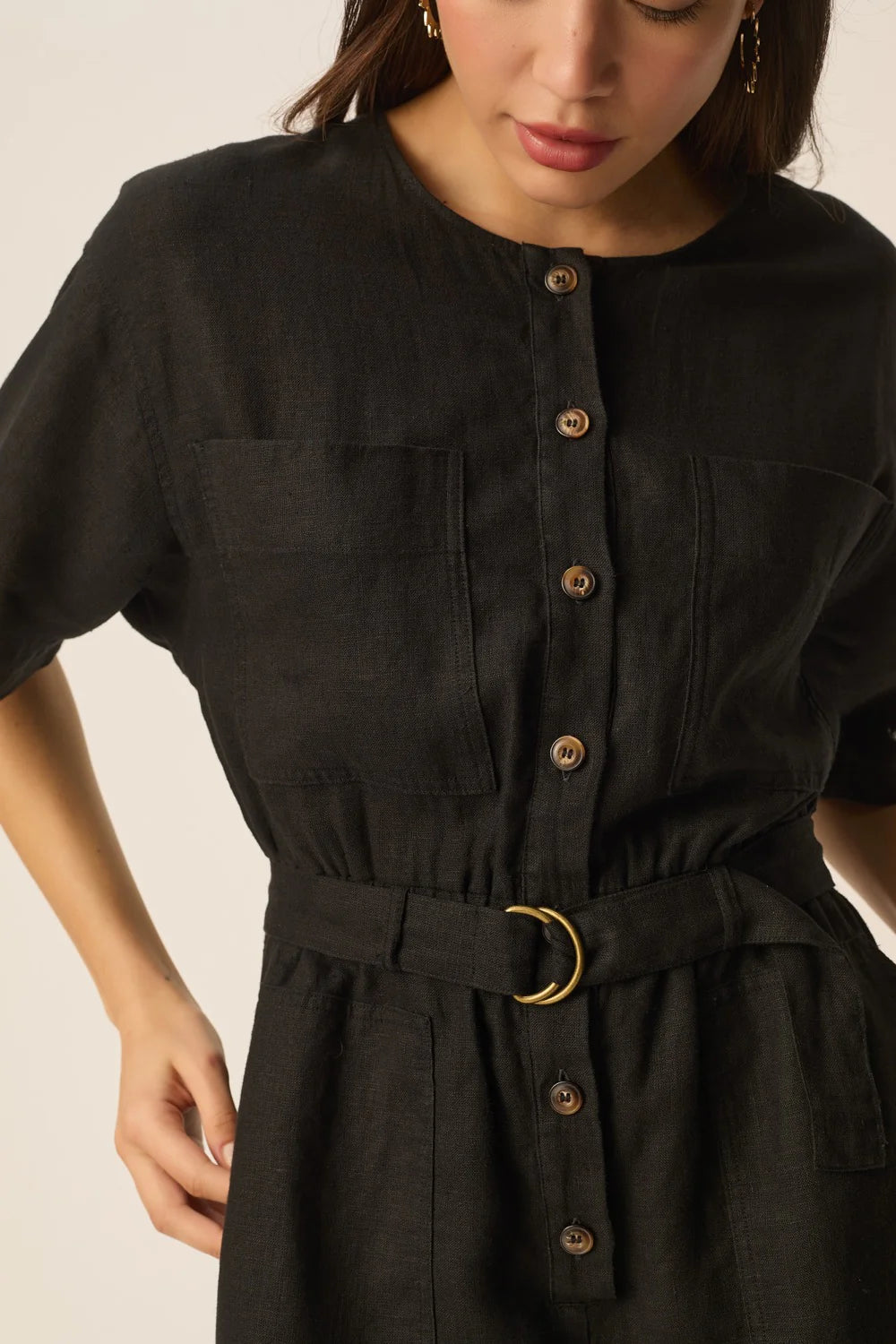 Des Petits Hauts Combi short Esther Noir