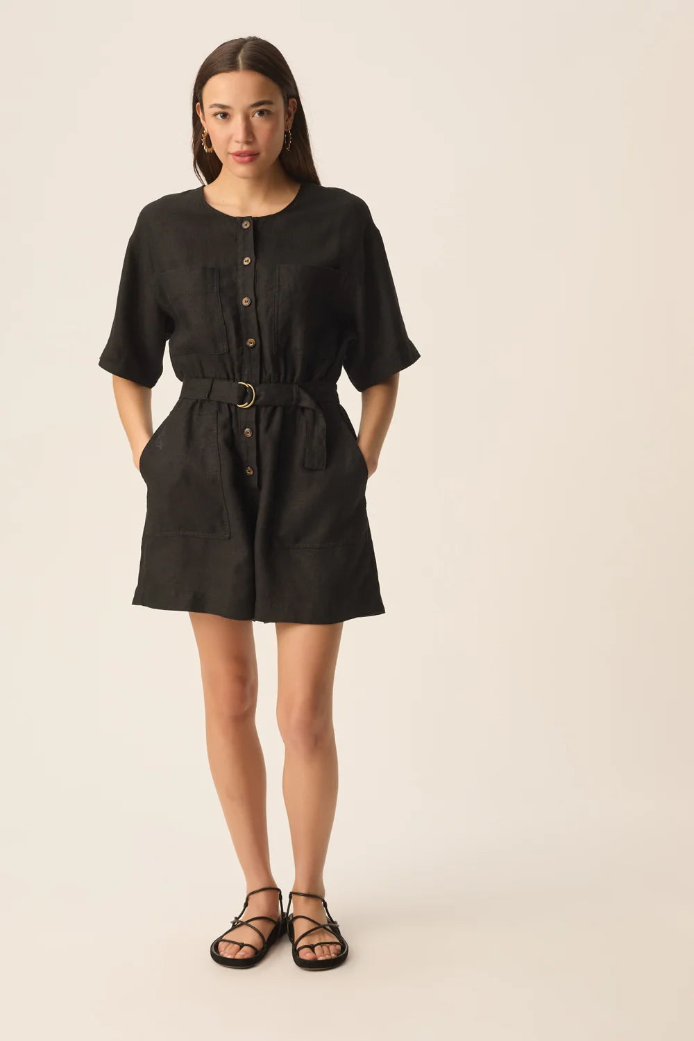 Des Petits Hauts Combi short Esther Noir