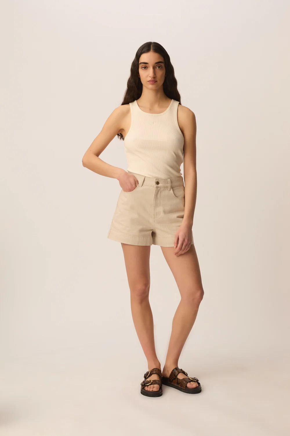 Des Petits Hauts Shorts Lael Sable