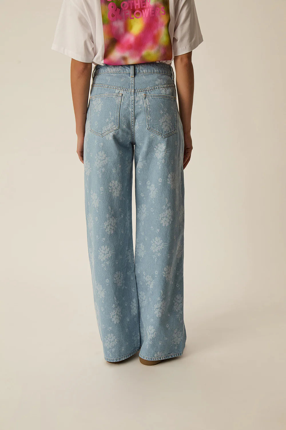 Des Petits Hauts Jeans Louela Floral Bleach Floral