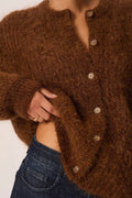 Des Petits Hauts ALMA Cardigan COGNAC CHINE