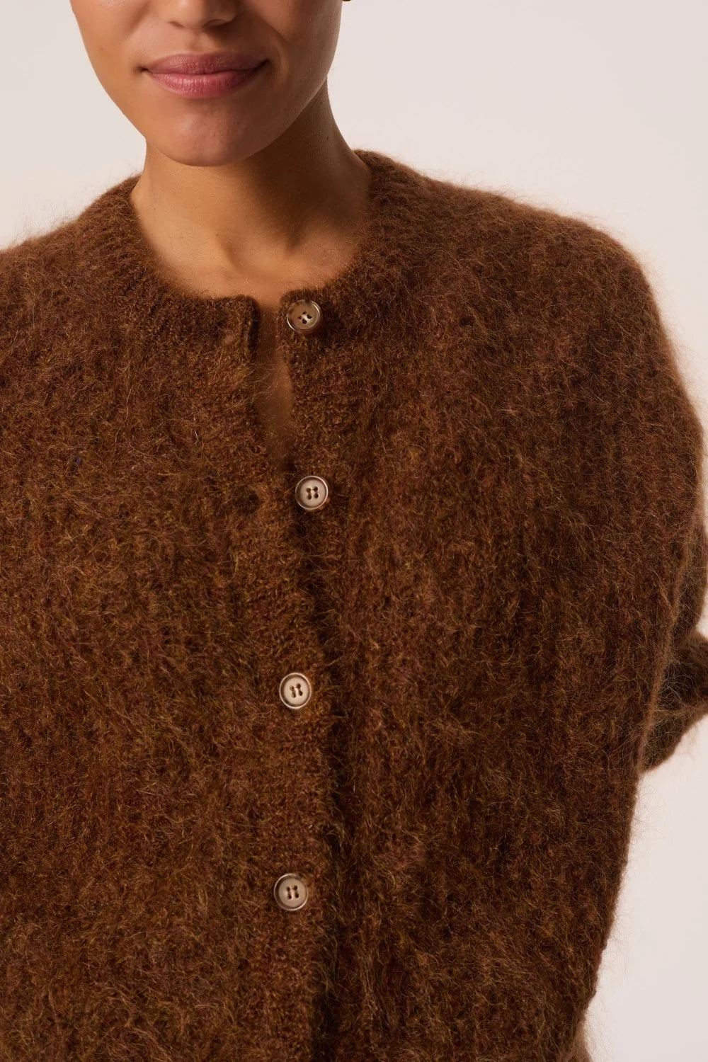 Des Petits Hauts ALMA Cardigan COGNAC CHINE