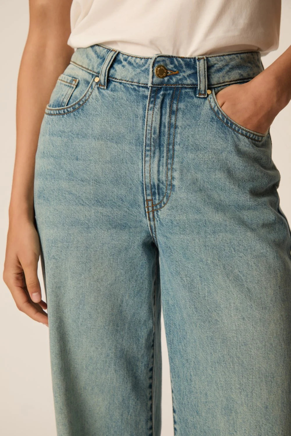Des Petits Hauts Jeans Louela Bleach Vintage