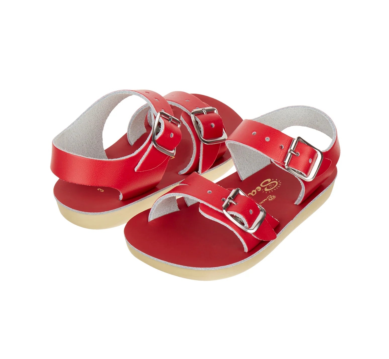 Salt Water Sandals Seawee Red Kids Sandal
