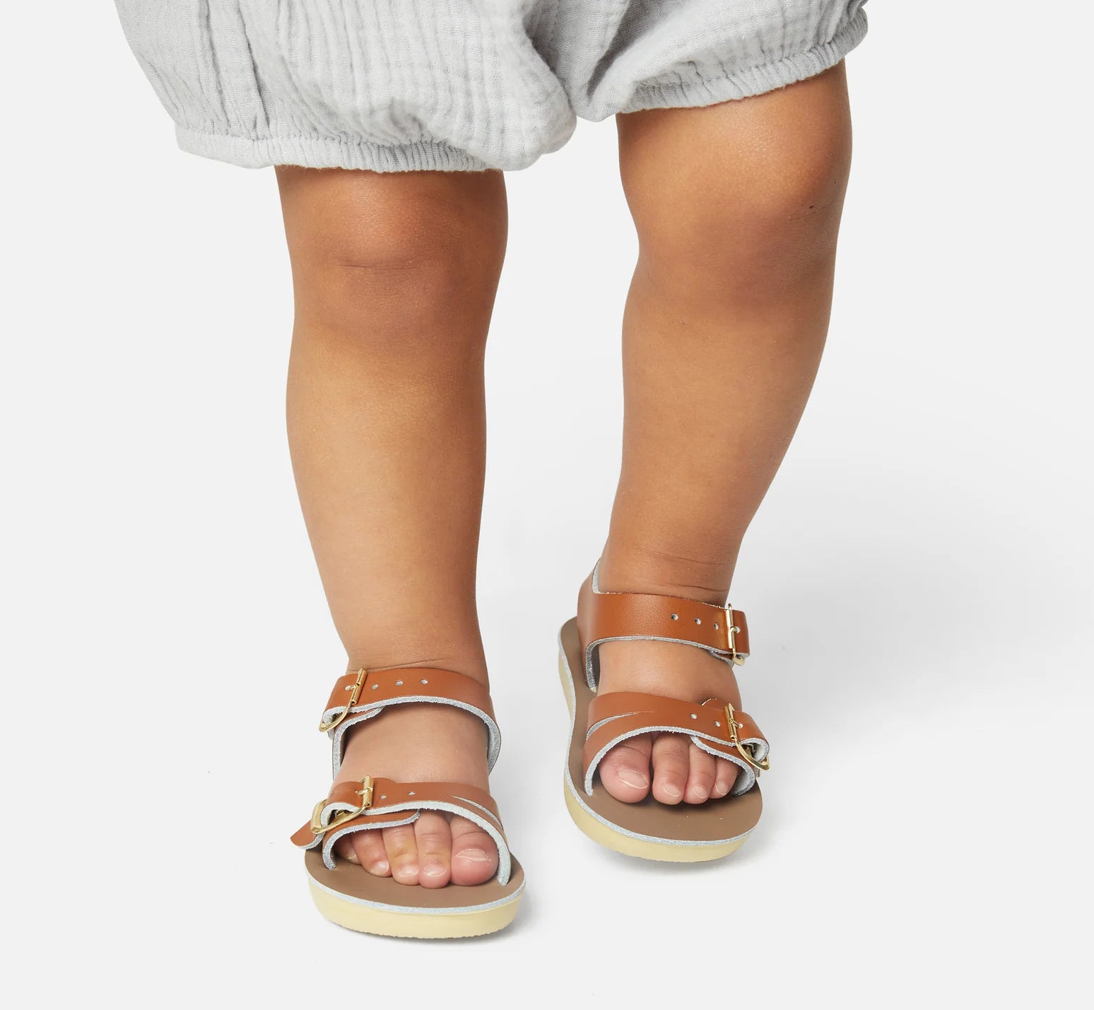Salt Water Sandals Seawee Tan Kids Sandal