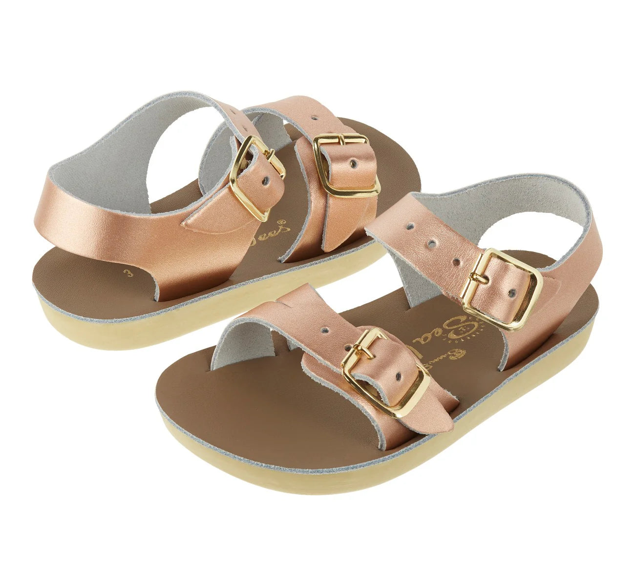 Salt Water Sandals Seawee Rose Gold Kids Sandal