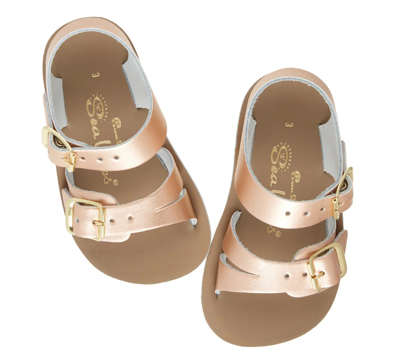 Salt Water Sandals Seawee Rose Gold Kids Sandal