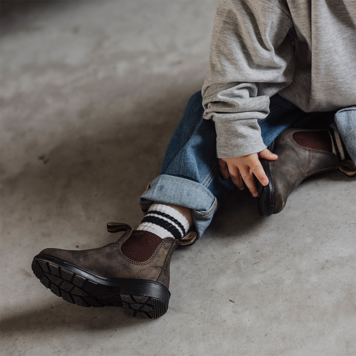 Blundstone Kids Rustic Brown 565