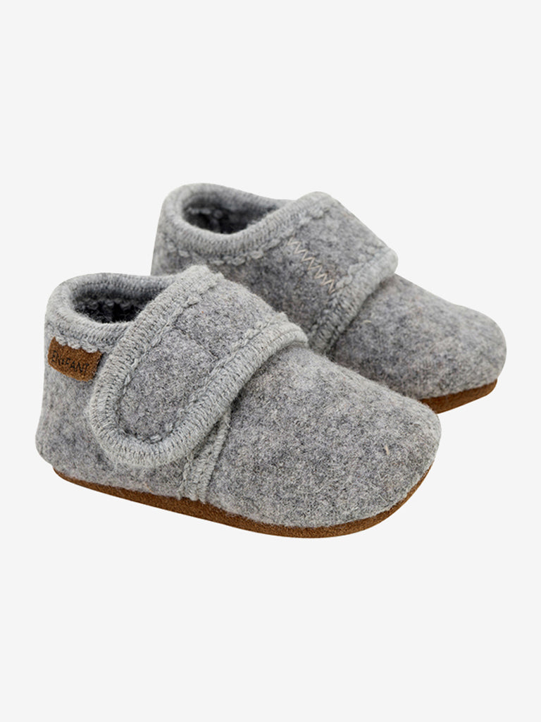 Enfant wollen baby slofje 1230 Grey Melange