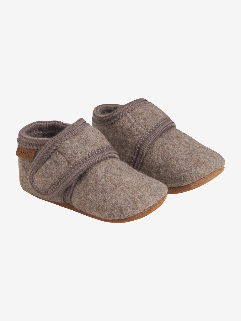 Enfant wollen baby slofje 2811 Walnut
