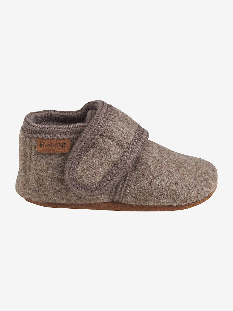 Enfant wollen baby slofje 2811 Walnut