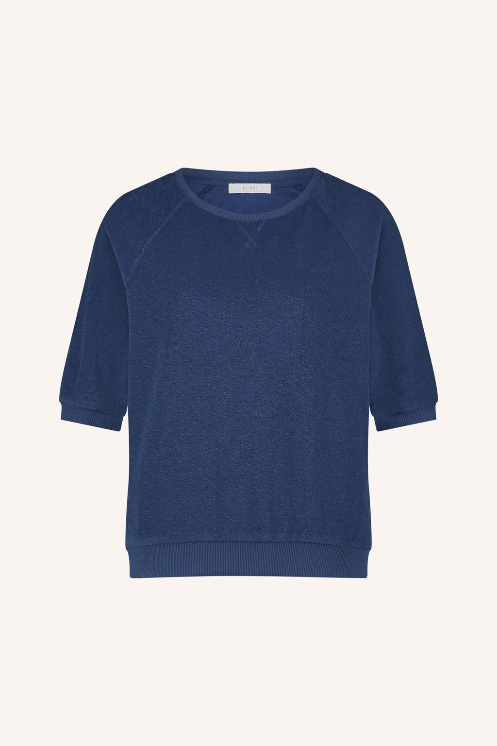 By Bar neva slub top estate blue