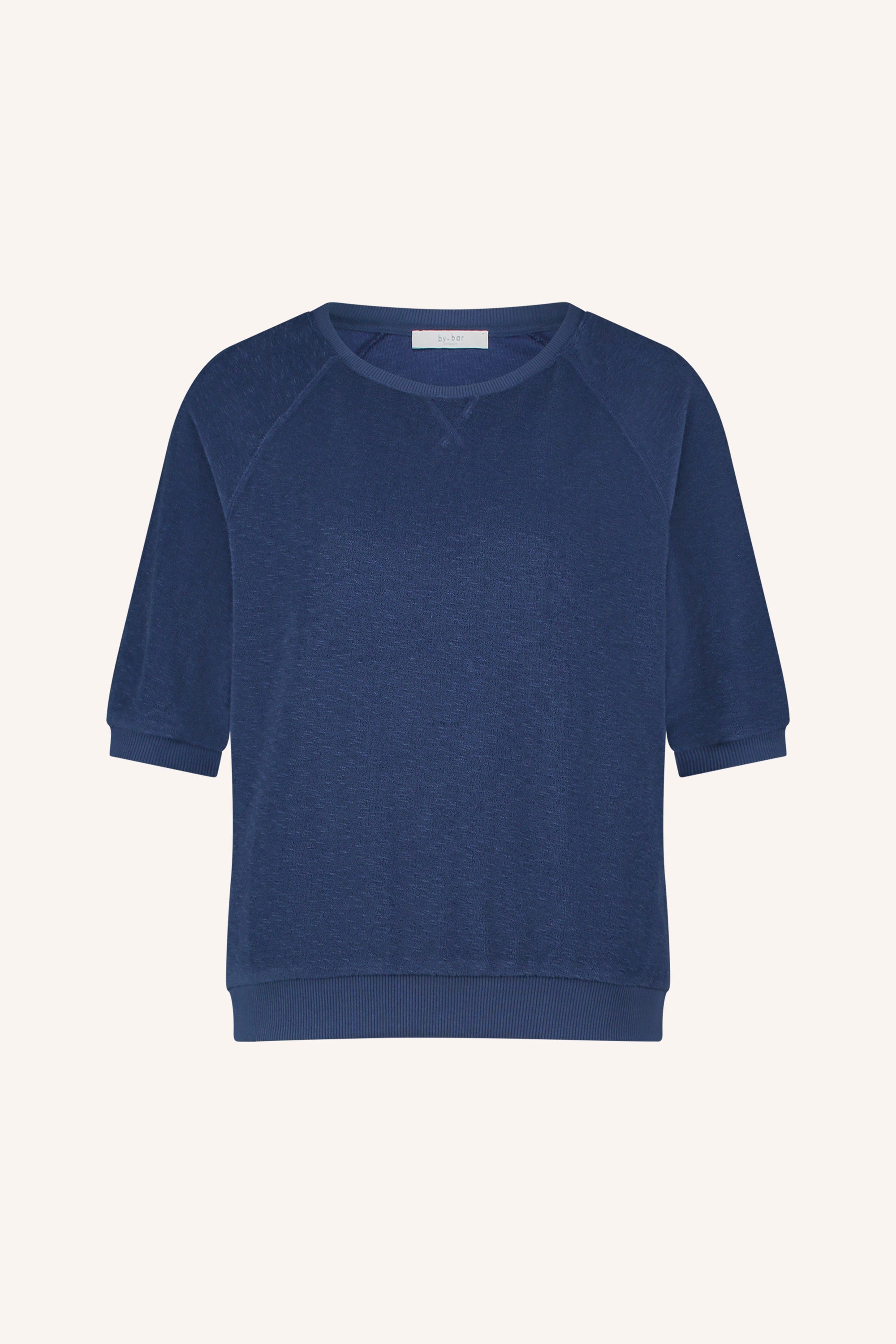 By Bar neva slub top estate blue