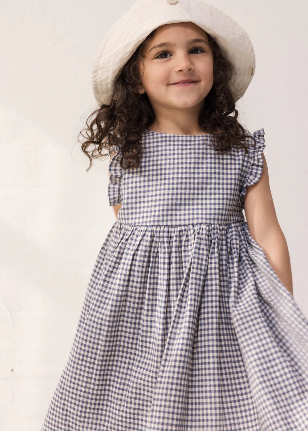 Marmar Darame - Dress, Navy Check